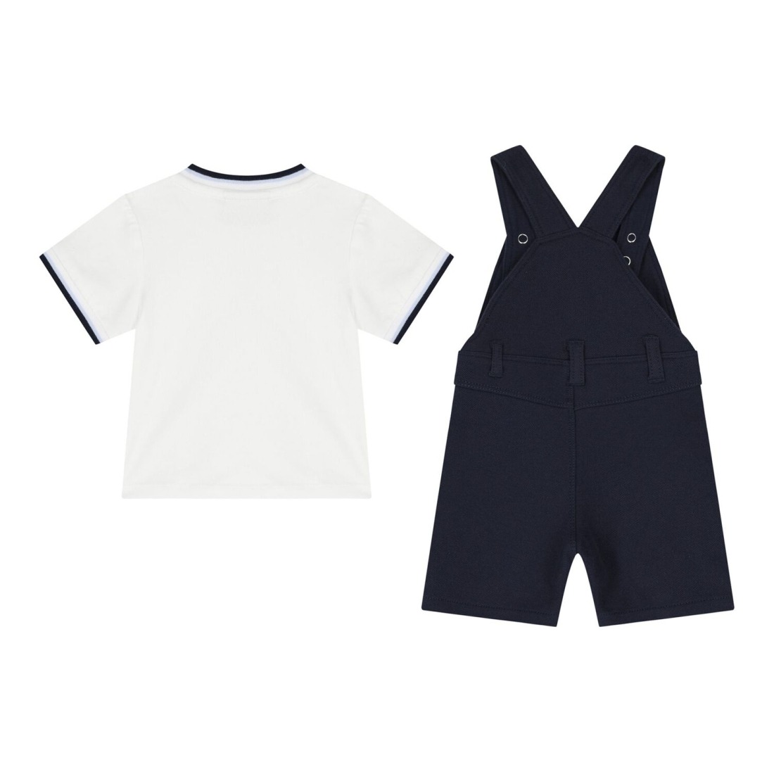 Salopette marine avec t-shirt blanc – BOSS Baby Garçon - 6